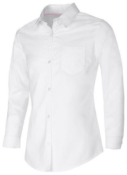 Girls Long Sleeve Oxford Shirt